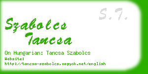 szabolcs tancsa business card